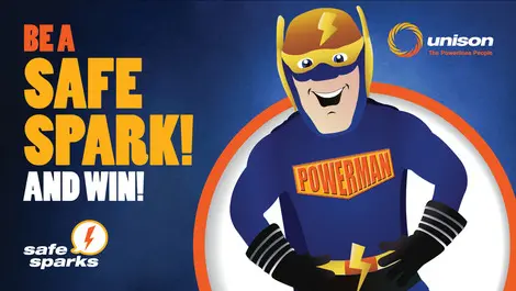 Designed for kids aged 5 to 11 unison s digital safe sparks teaches electricity safety through videos tips and activities