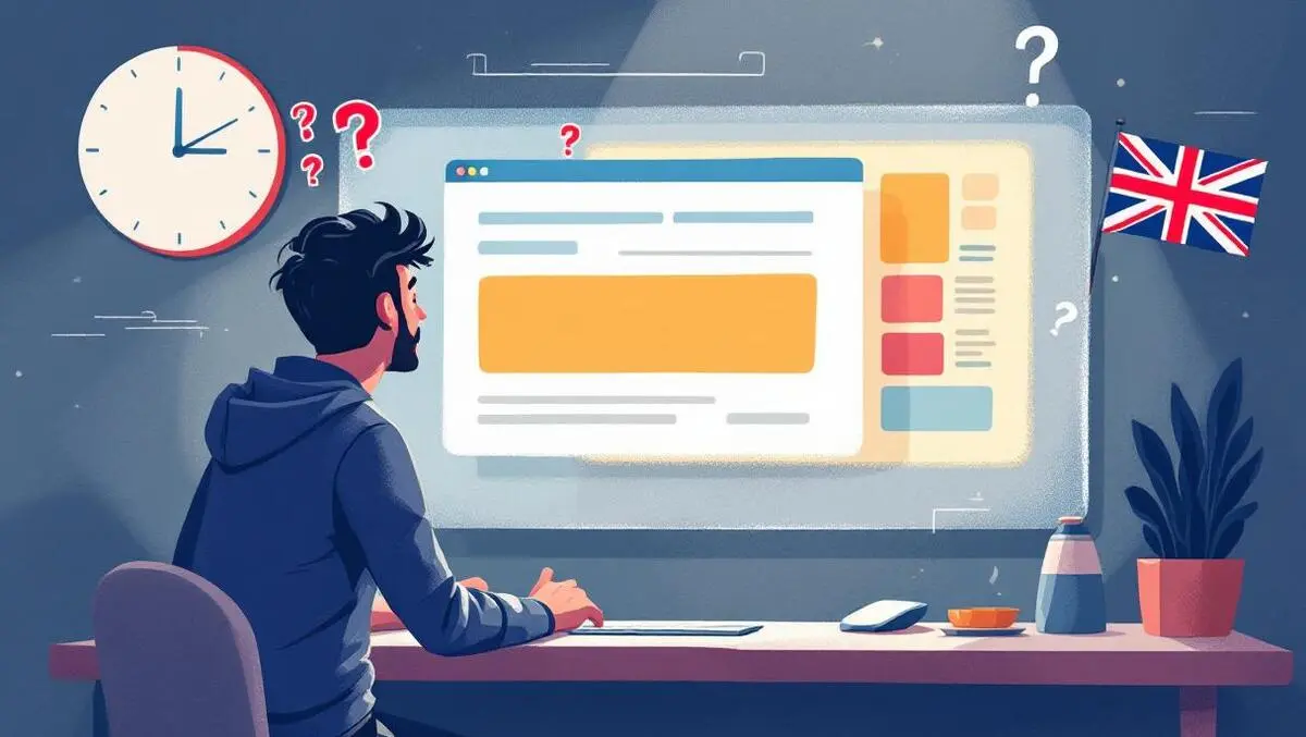 Frustrated user digital barriers confusing icons uk website navigation