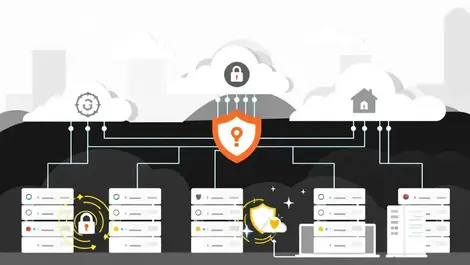 Secure data scanning hybrid cloud onpremises servers cloud locks shields