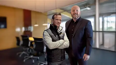 Ps left   dr. david brumley  ceo  mayhem security and right   dave gerry  ceo  bugcrowd