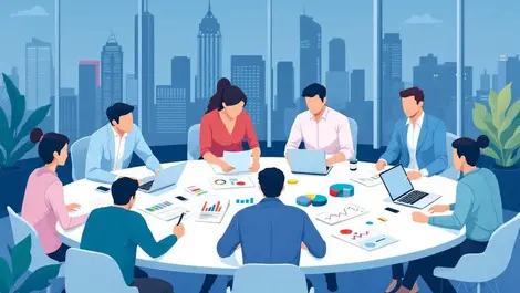 Entrepreneurs roundtable brainstorming startup growth investment australian city