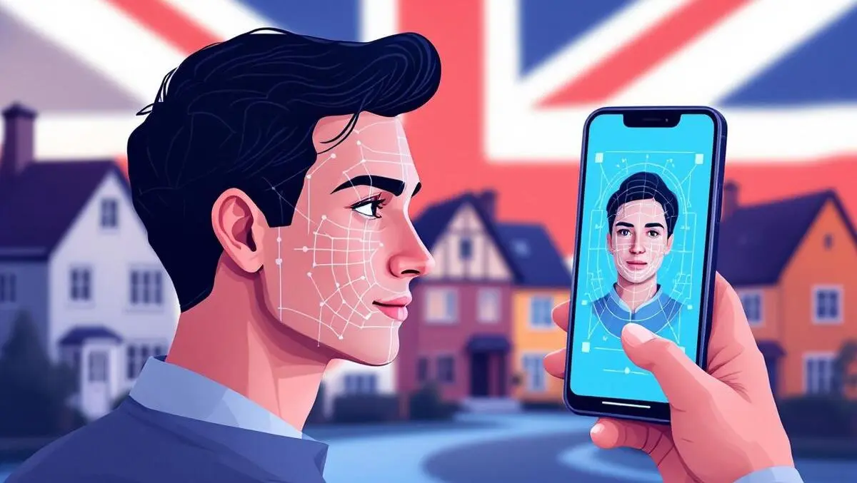 Uk property transaction face scan biometric id verification scene