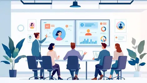 Enterprise hr leaders meeting with ai agents upskilling workflows