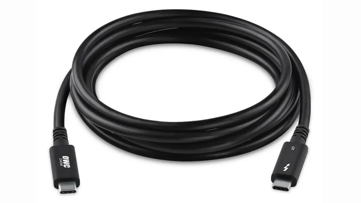 OWC unveils certified 2-metre Thunderbolt 5 USB-C cable