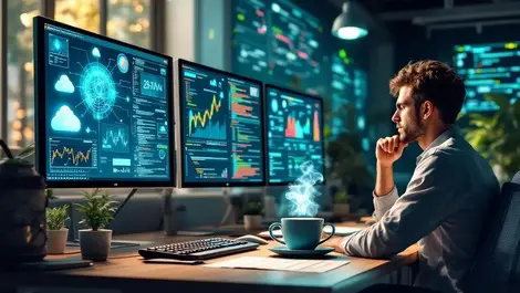 Corporate it ops room engineers java ai neural cloud migration