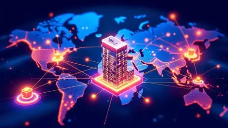 Global it managed services network uk canada us australia map