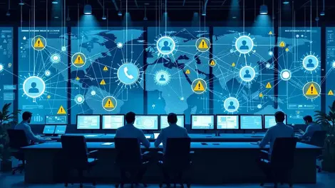 Global telecom control room london anti spam scam call security